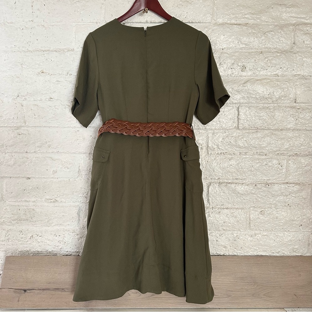 Van Heusen Green Midi Dress Size M Polyester - Picture 6 of 7
